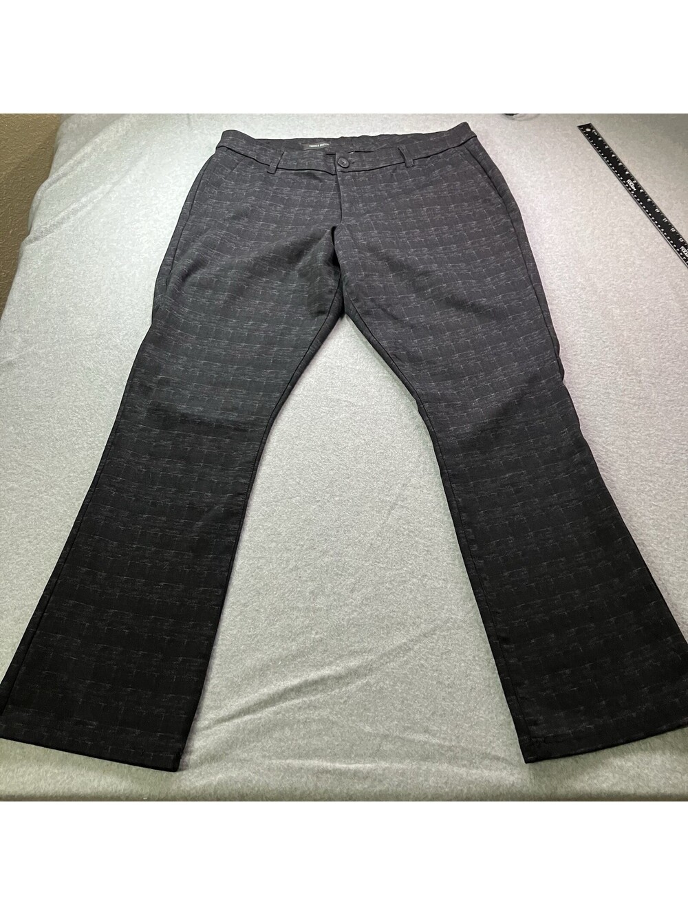 KUT From the Kloth Trouser Bootcut Pants 16W Black Gray Print Office Work